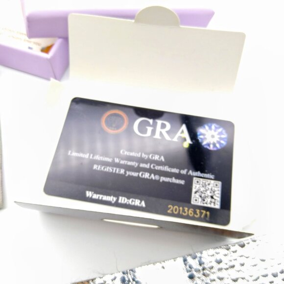 Floating Diamond Heart Necklace NIB, BOYA Moissanite Sterling Silver with 18K - Picture 3 of 4